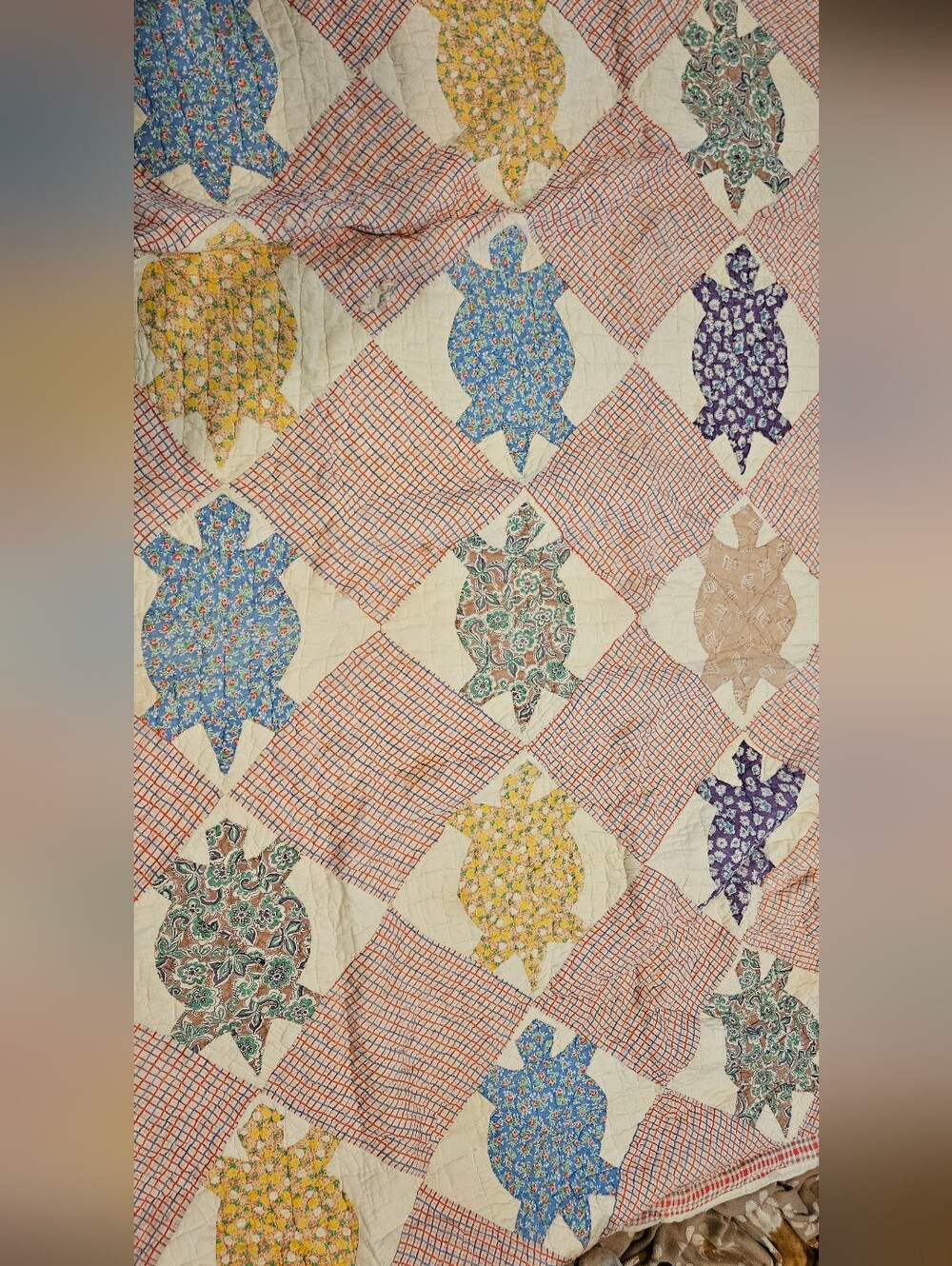 Vintage Old Turtle Quilt